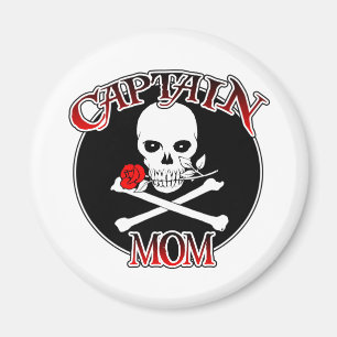 Capitaine Maman (Rose) Magnet