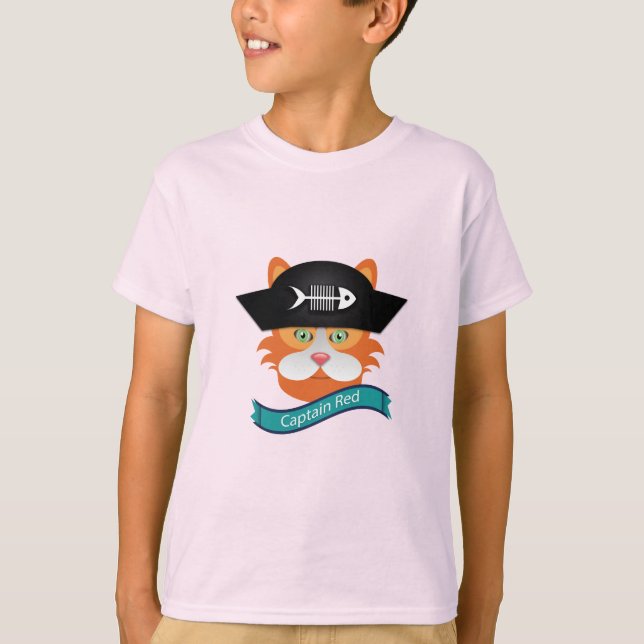 Capitaine Red - T-shirt de base pour enfants (Devant)