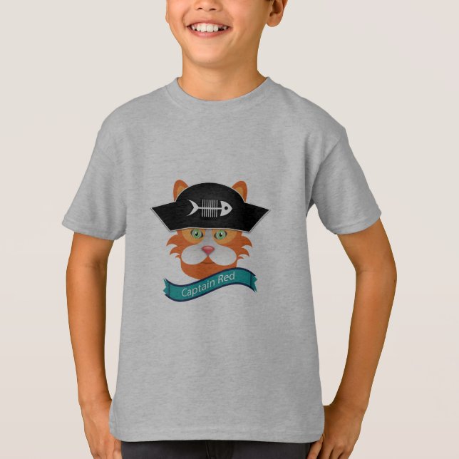 Capitaine Red - T-shirt de base pour enfants (Devant)