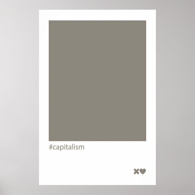 Capitalisme Impression d'art abstrait Maison libér (Devant)