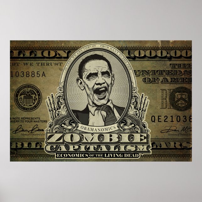 Capitalisme zombie Édition Obama Posters (Devant)