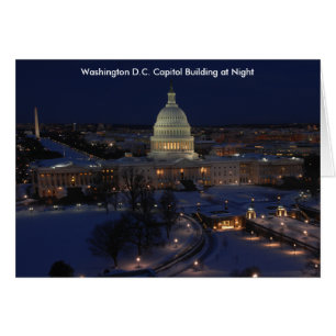 Capitole de Washington D.C. dans la nuit d'hiver