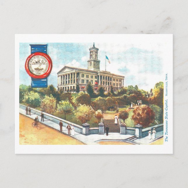 Capitole vintage du Tennessee avec carte postale S (Devant)