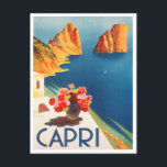 Capri, carte postale Vintage voyage italie<br><div class="desc">Capri,  carte postale Vintage voyage italie</div>