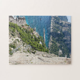 Capri d'en haut : côte et mer turquoise   Puzzle f