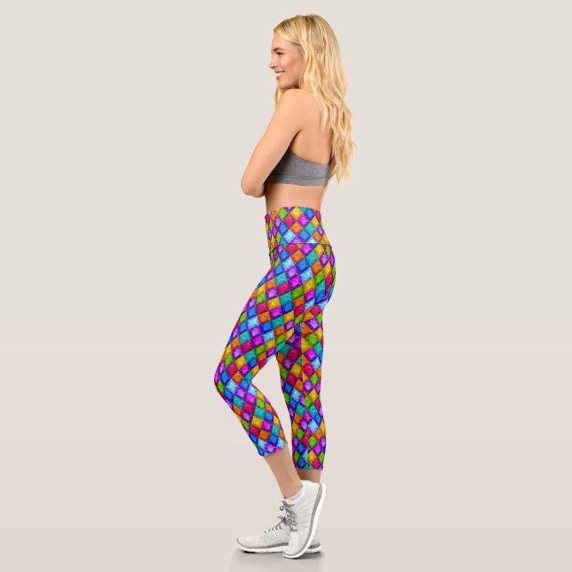Capri Diamonds Pop Mode Capris Leggings (Gauche)