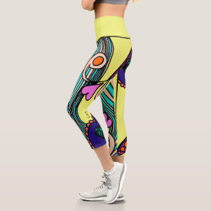Capri Doodle 1E Couleurs 3 Leggings