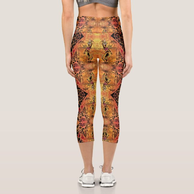 Capri Femmes africaines et Leggings de girafe (Verso)