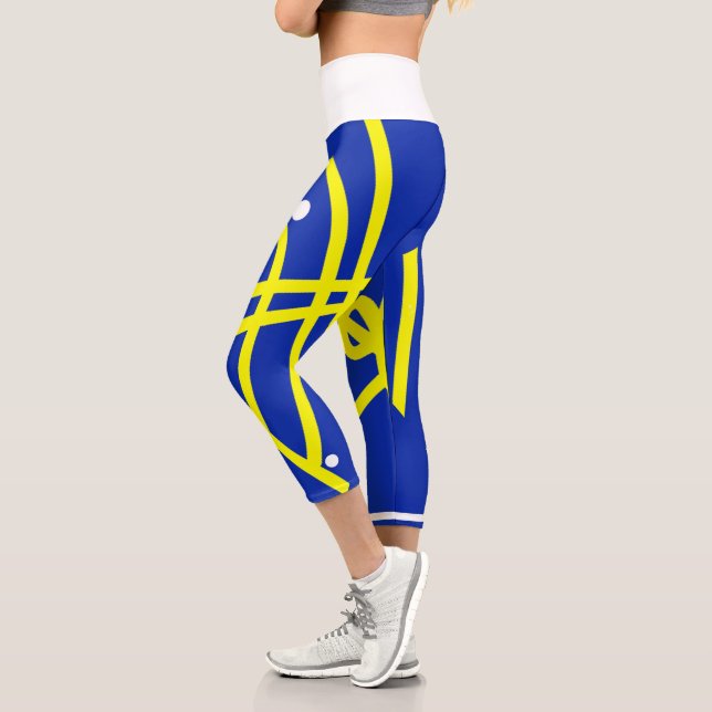 Capri La vie. Concentration. Leggings en art abstrait mi (Gauche)