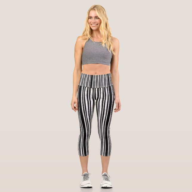 Capri Leggings à motif rayure verticale (Recto)