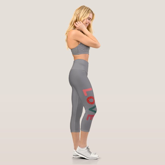 Capri Leggings à taille élevée (Droite)