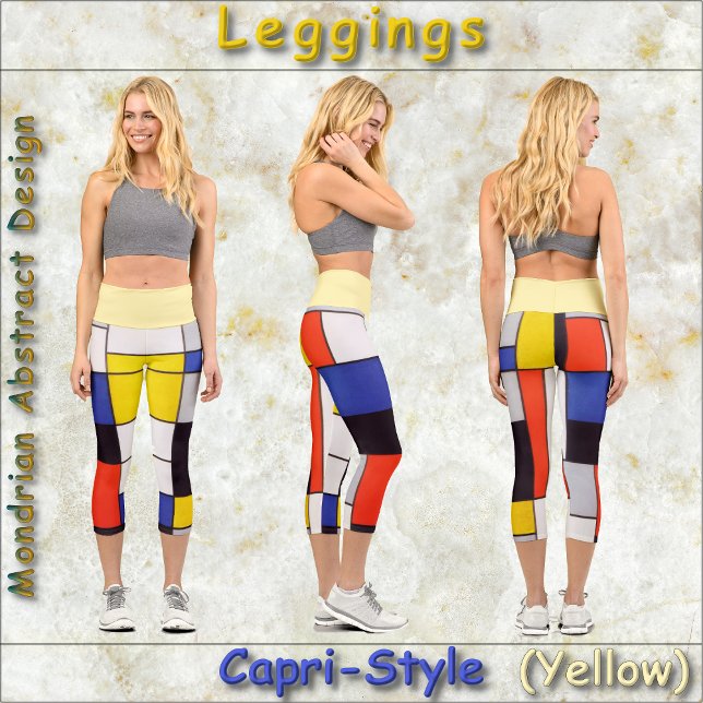 CAPRI LEGGINGS - Abstrait mondrien - Couleurs prim (Créateur téléchargé)