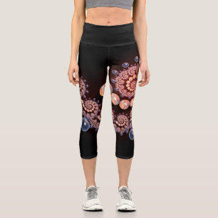 Capri Leggings avec Coquilles et Bulles