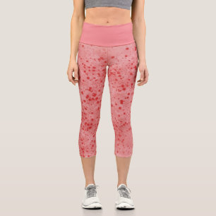 Capri Leggings Capris rouge et rose