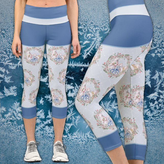 Capri Leggings de Noël de l'ours polaire (Créateur téléchargé)