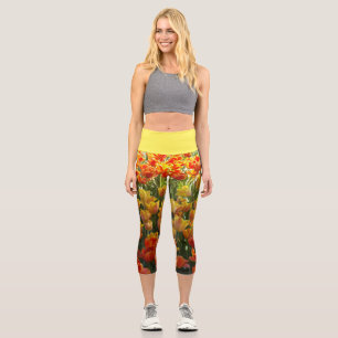 Capri Leggings de tulipes