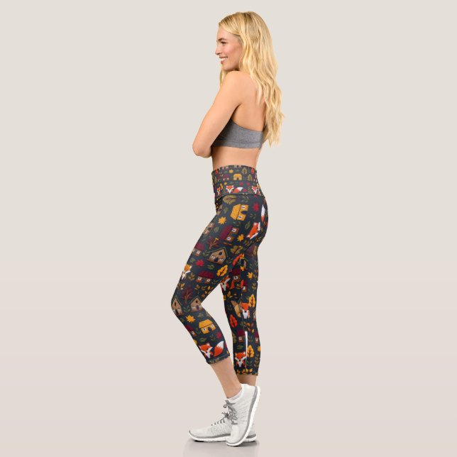 Capri Leggings sportifs pour femmes - Athlétisme tendanc (Gauche)