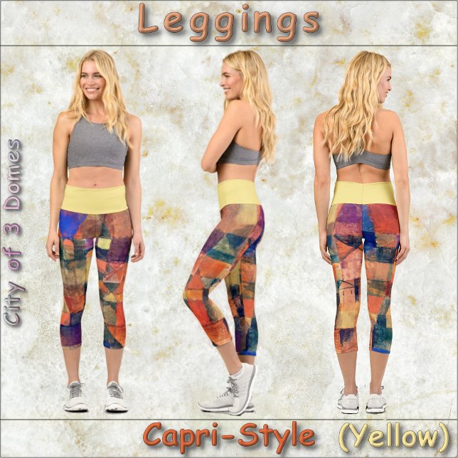 CAPRI LEGGINGS STYLE - "3 Dômes" - Art de Paul Kle (Créateur téléchargé)
