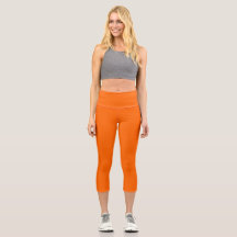 Neon Orange Funky Leggings
