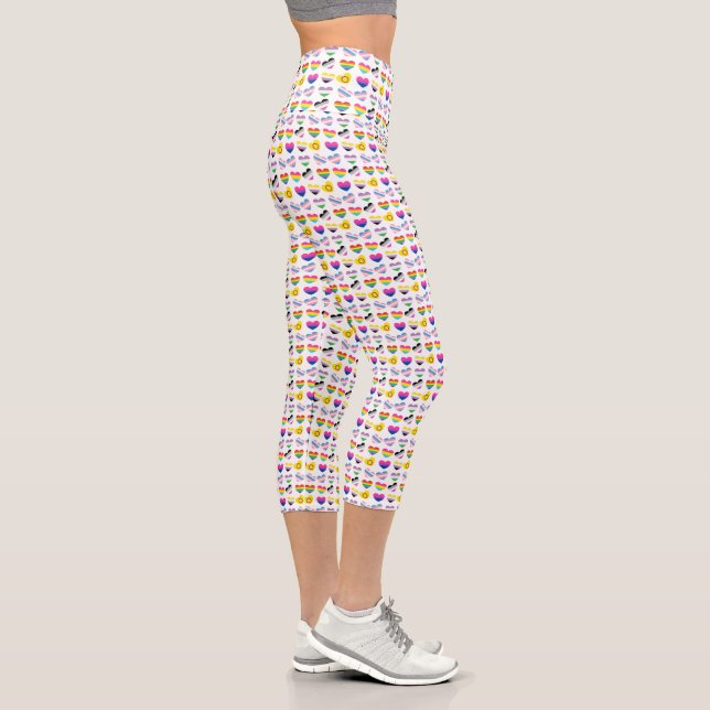 Capri Pride Hearts Leggings #2 (Droite)