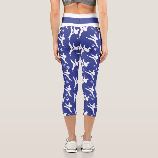 Capri Séoul Spirit Sports Leggings Blue (Verso)