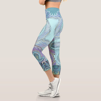 Capri Susea Blu Studios Plumes élémentaires Leggings