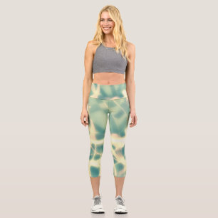Capri Turquoise et toiles en leggings capris légers
