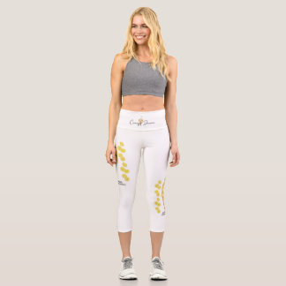 Capri Womens LEGGINGS with Lemons