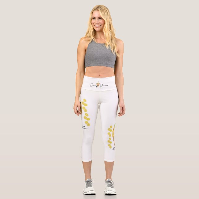 Capri Womens LEGGINGS with Lemons (Recto)