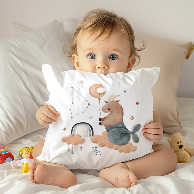 Capricorn Baby Zodiac Nursery Coussin (Créateur téléchargé)