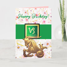 Capricorn Bonne carte d'anniversaire