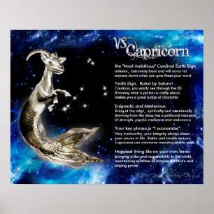 Capricorn Gold Caractéristiques Poster