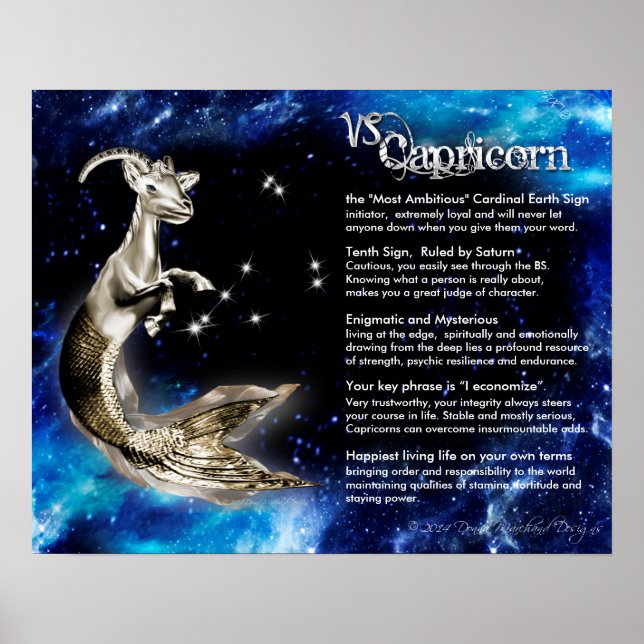 Capricorn Gold Caractéristiques Poster (Devant)