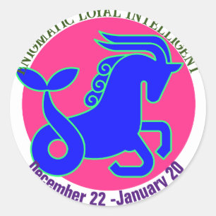 Capricorn Symbole Zodiaque Sticker personnalisé