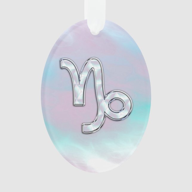 Capricorn Zodiac Sign on Mother of Pearl Style (devant)