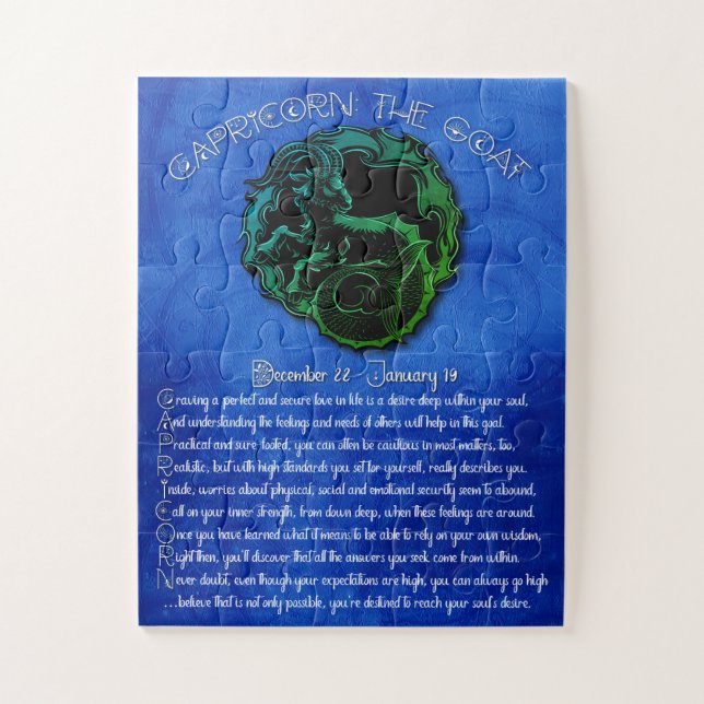 Capricorne Acrostique Puzzle (Vertical)