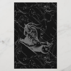 Capricorne Constellation Carte Hevelius Engraving