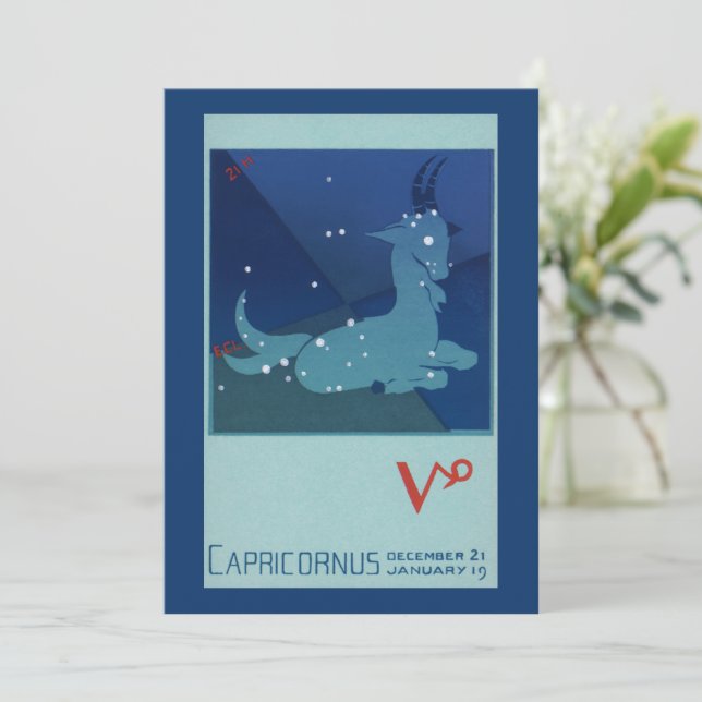 Capricorne Constellation, Zodiaque Vintage, Astrol (Debout devant)