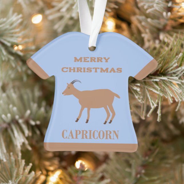 Capricorne étoile signe chèvre personnalisée (Arbre)