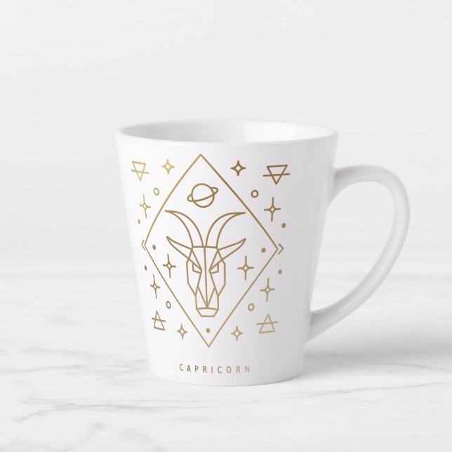Capricorne Gold Glyph Coffee Mug (Droite)