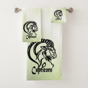 Capricorne la Chèvre de Mer Zodiaque Vert