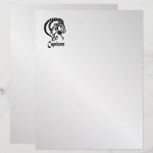 Capricorne Signe du zodiaque et Symbole Argent