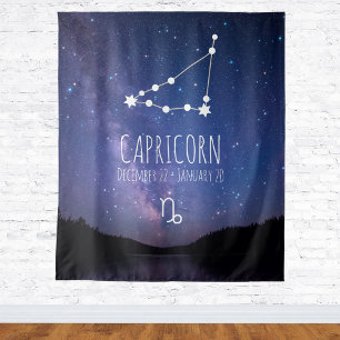 Capricorne   Tapisserie d'astrologie personnalisée