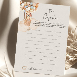 Capsule temps de jeu Baby shower de l'ours