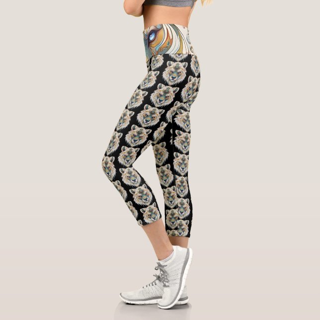 Capteur de Wolf Dream Capri Leggings (Gauche)
