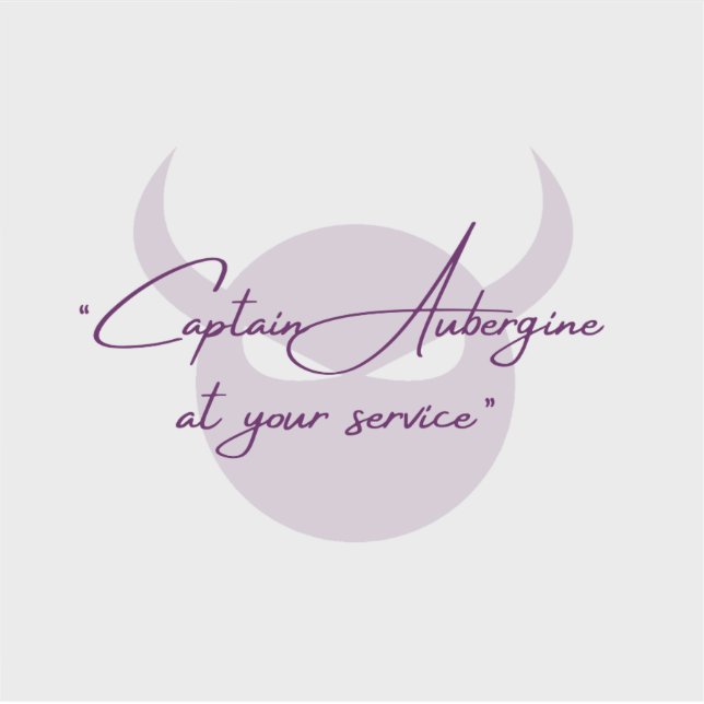 Capteur Eggplant Vinyl Sticker (Devant)