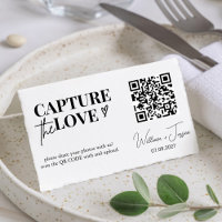Capture de script moderne La carte de code Love QR