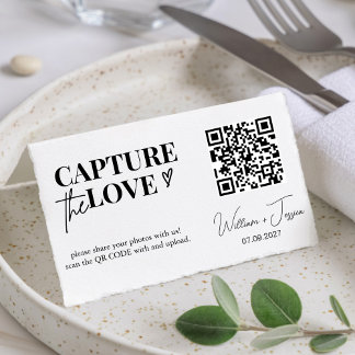Capture de script moderne La carte de code Love QR