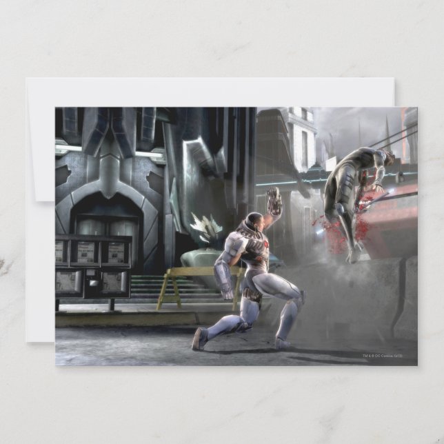 Capture d'écran : Cyborg vs Nightwing (Devant)