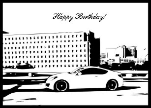 Cartes Voiture Course D Anniversaire Zazzle Fr